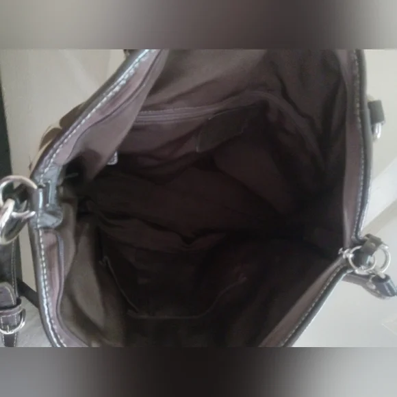 Coach Brown and Tan Signature Tote Bag - Picture 5 of 12